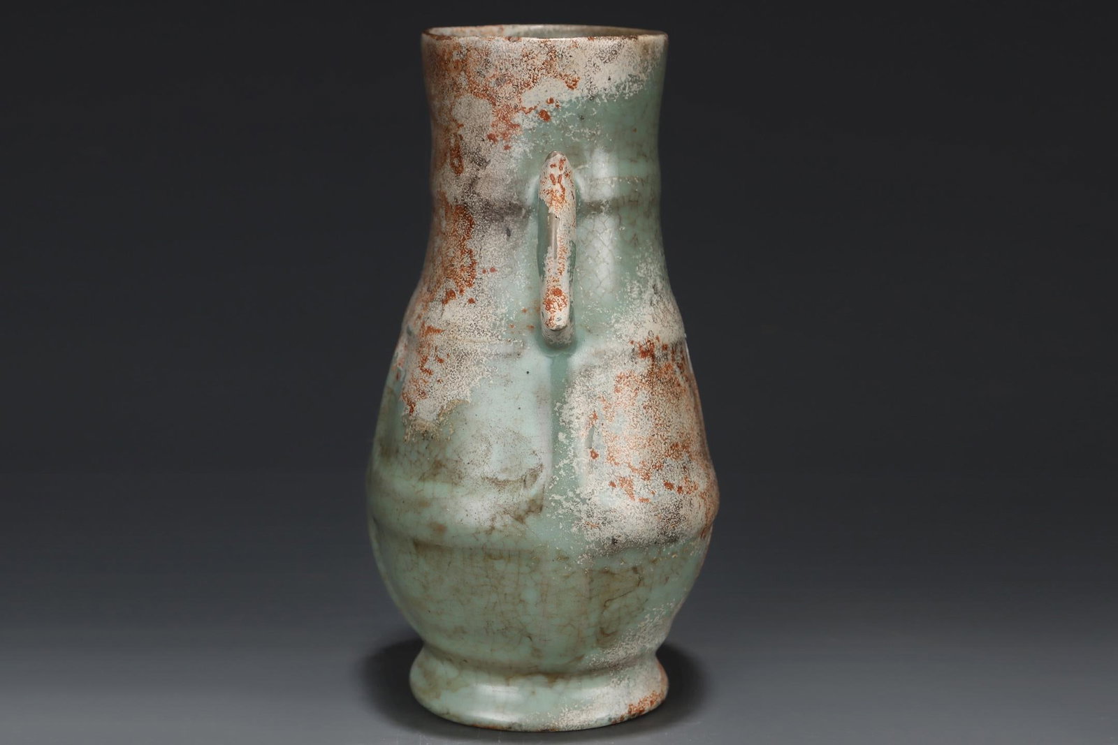 A Ru Ware Celadon Double-Eared Vase - 3