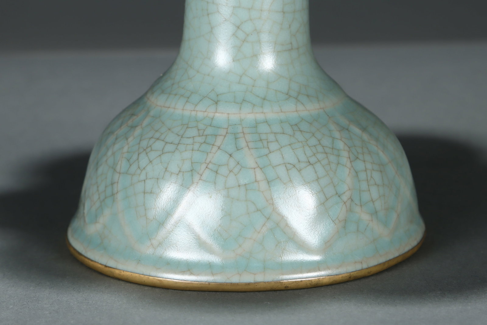A Ru Ware Celadon Lamp - 5