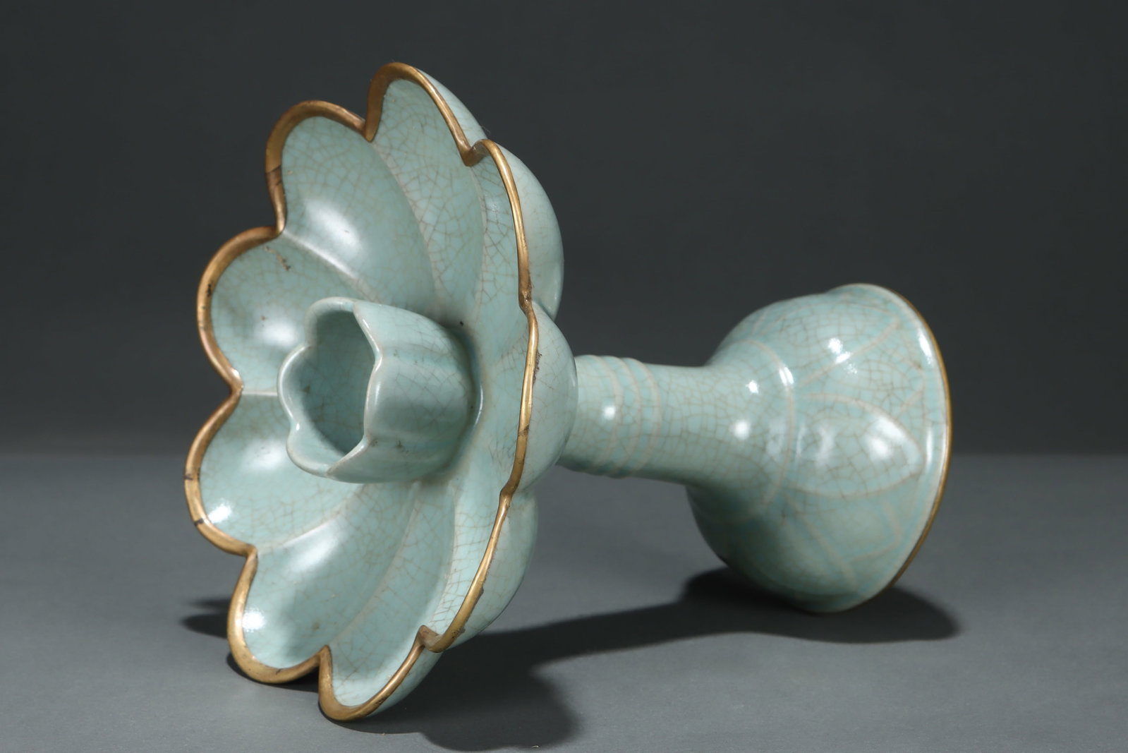 A Ru Ware Celadon Lamp - 7
