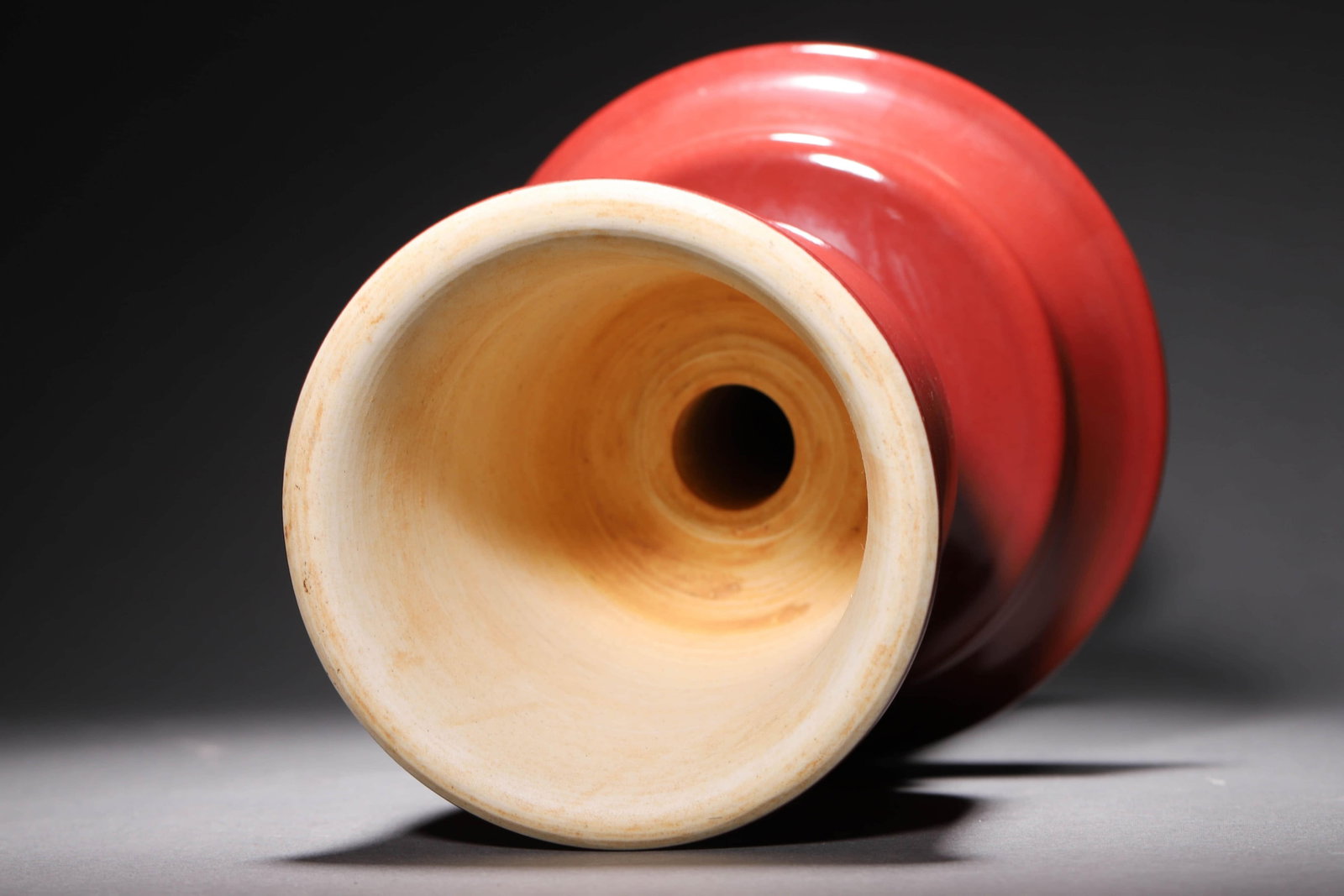 Sacrificial Red Glaze Candlestick - 6