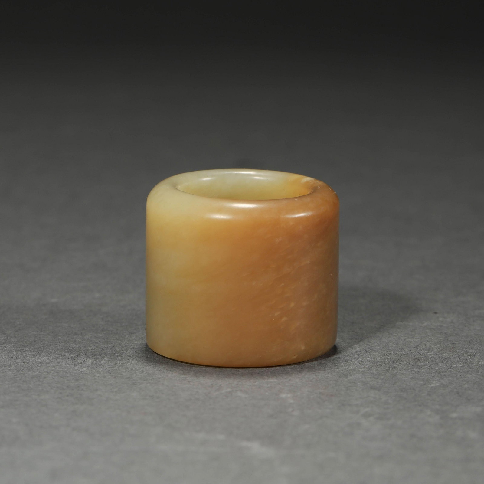 Carved Jade Thumb Ring: Carved Jade Thumb Ring. Dimensions: 1.38"