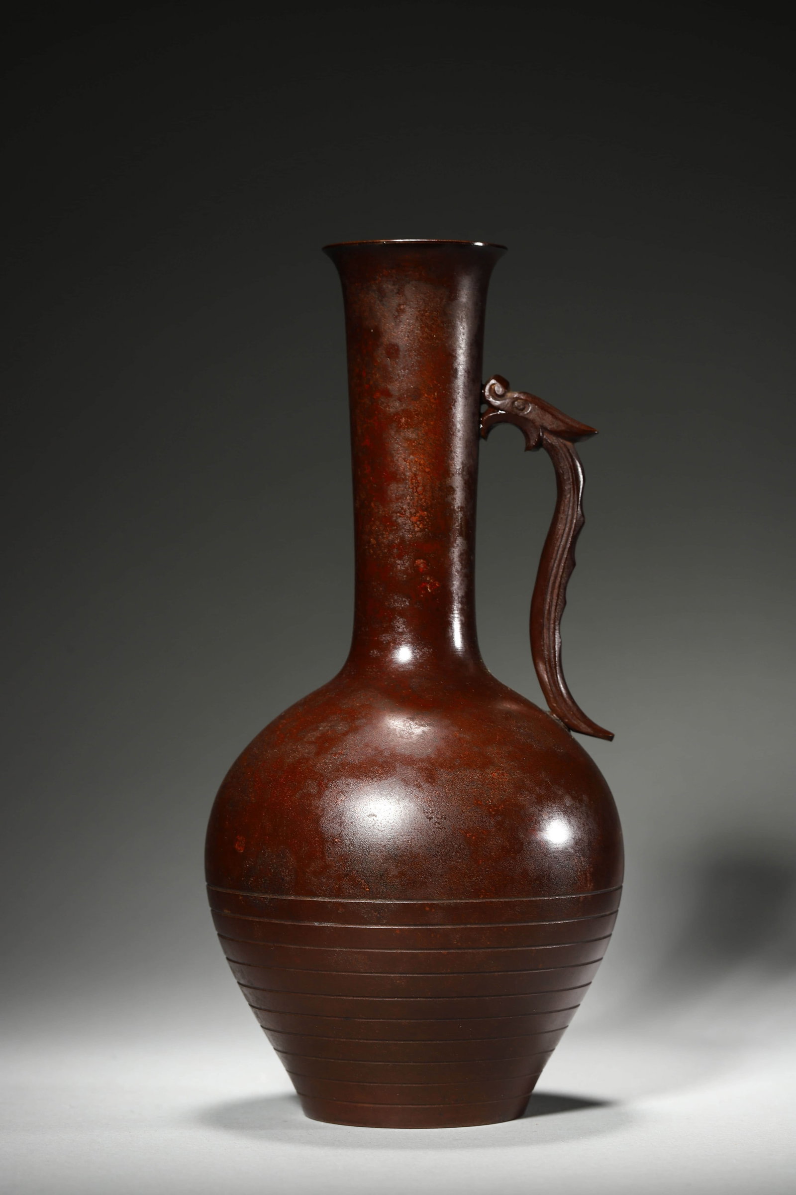 Bronze Dragon-Eared Vase - 2