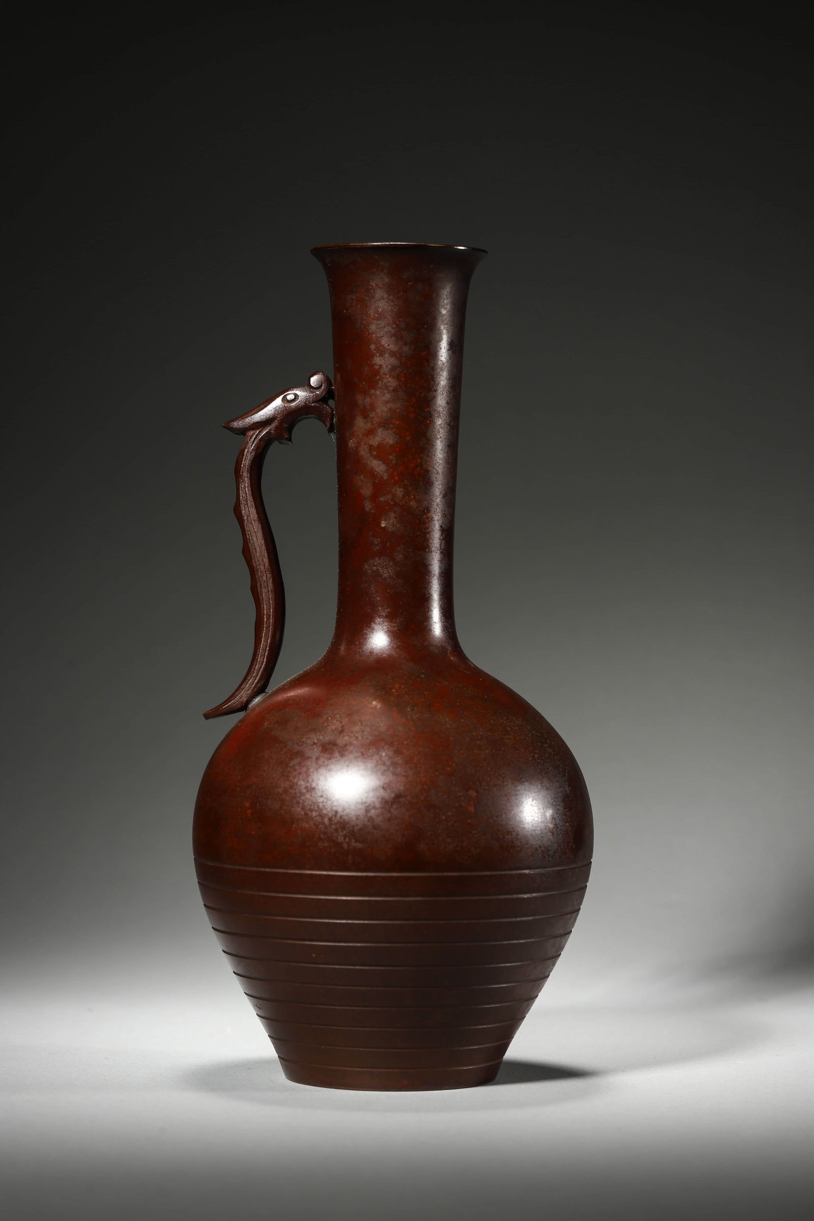Bronze Dragon-Eared Vase - 4