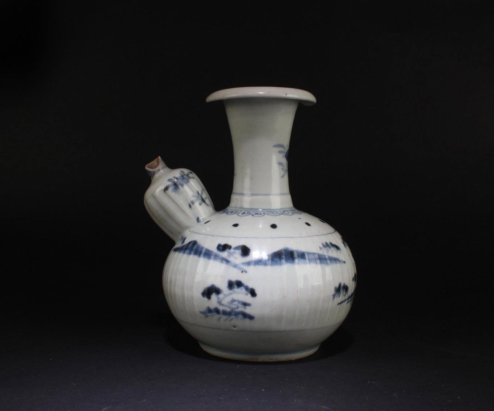 Yuan Blue & White Porcelain Jun Chi: Yuan Blue & White Porcelain Jun Chi. Height: 8"Provenance: Pasadena Antique Center