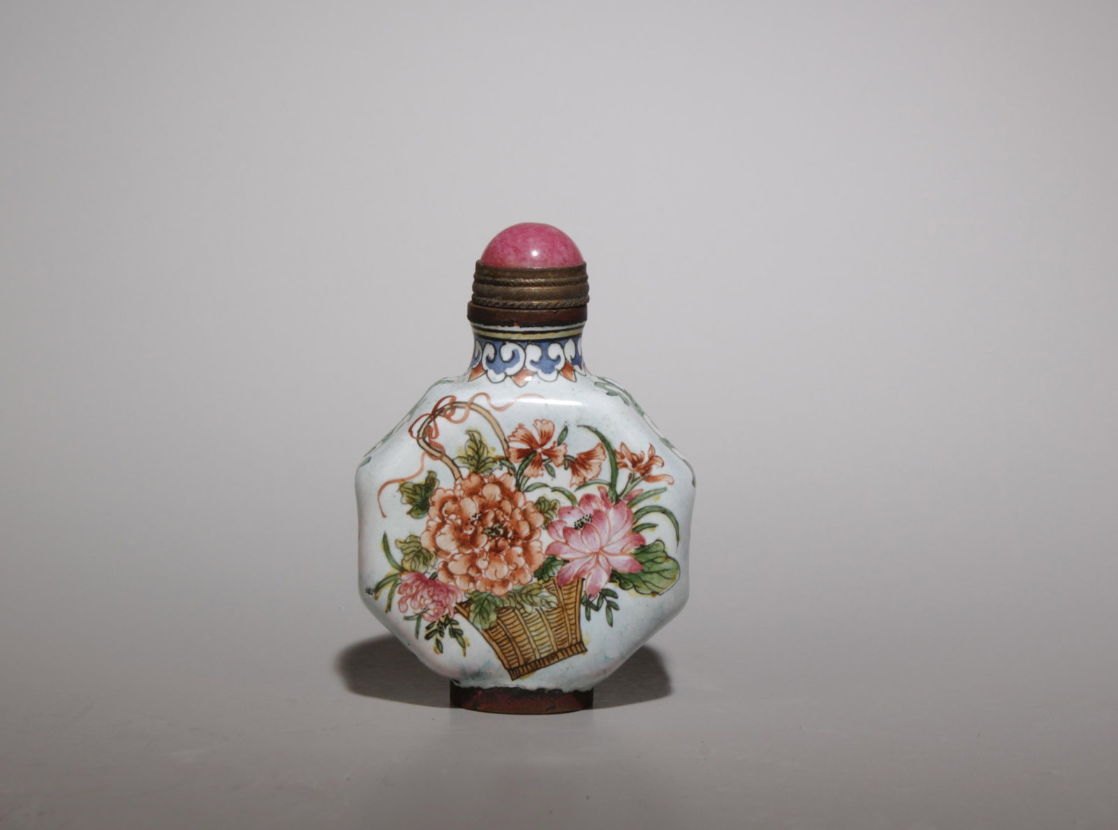 A Gilt Bronze Enamel Snuff Bottle (1 of 6)