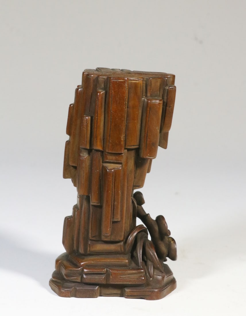 A Boxwood Lingzhi-Pattern Incense Insert - 2