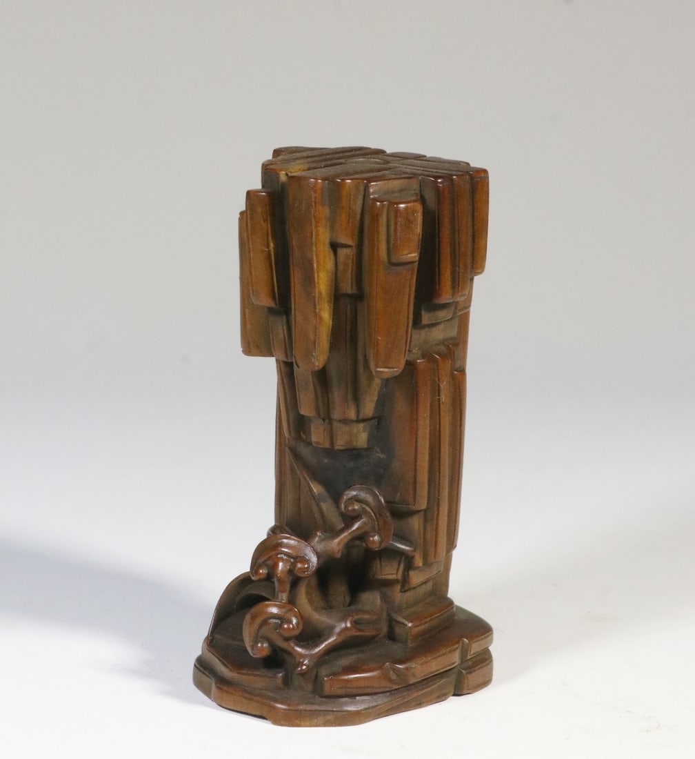 A Boxwood Lingzhi-Pattern Incense Insert - 3