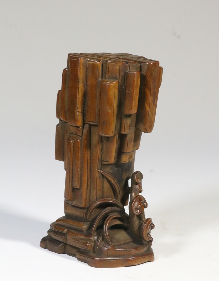 A Boxwood Lingzhi-Pattern Incense Insert - 4