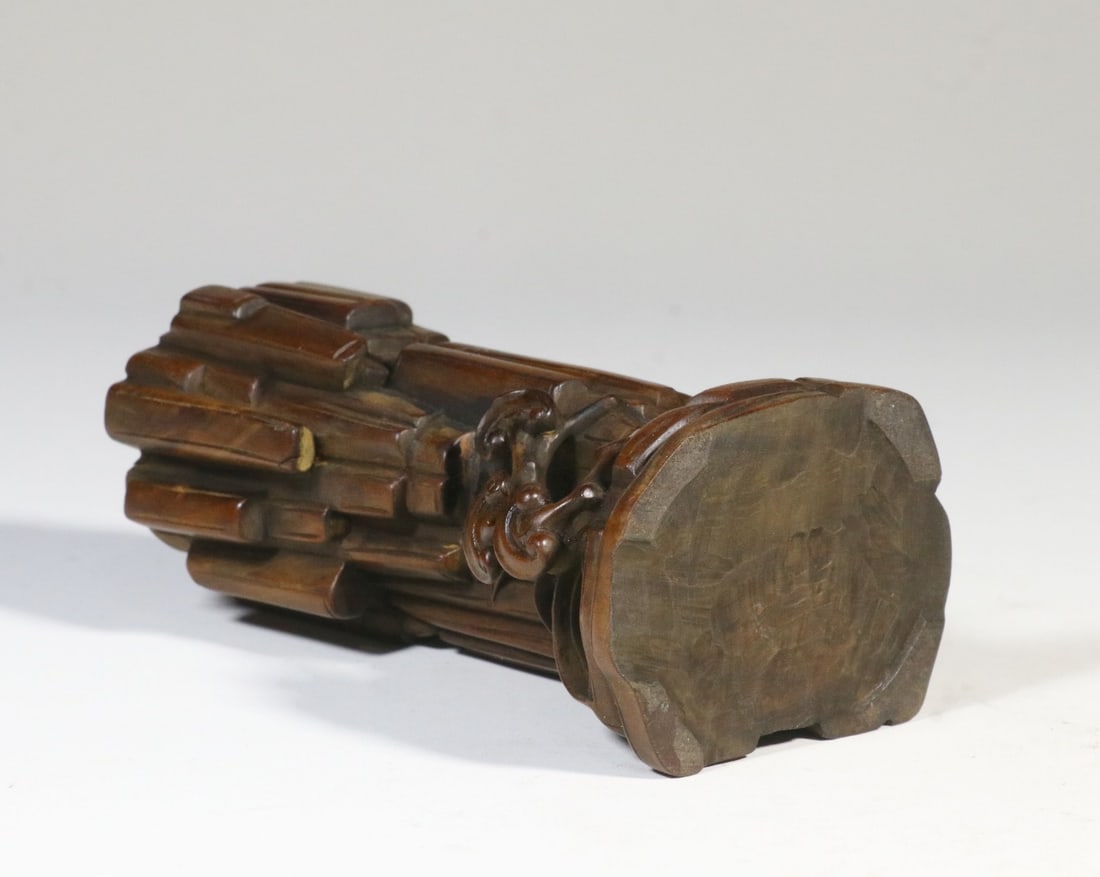 A Boxwood Lingzhi-Pattern Incense Insert - 8