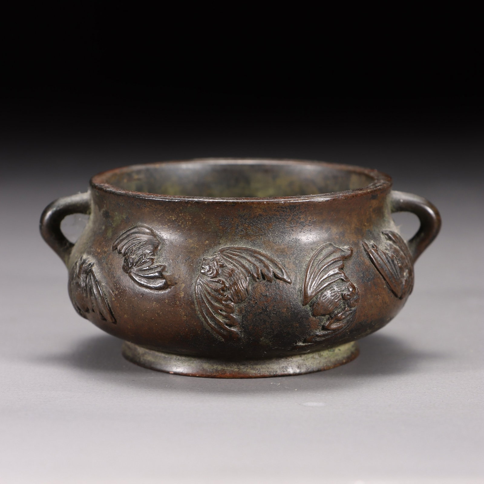 A Bronze Bat-Pattern Qin Censer - 6