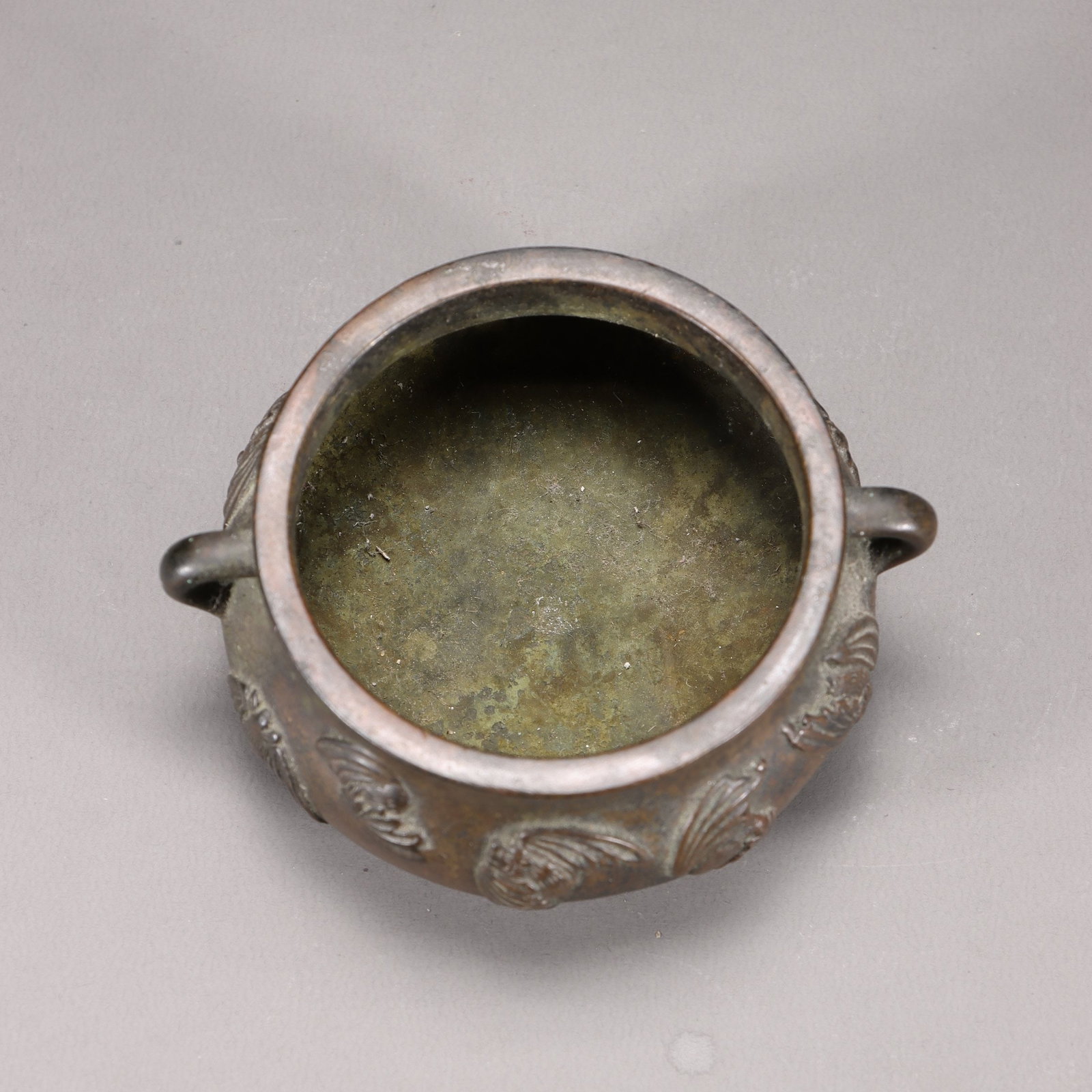 A Bronze Bat-Pattern Qin Censer - 8