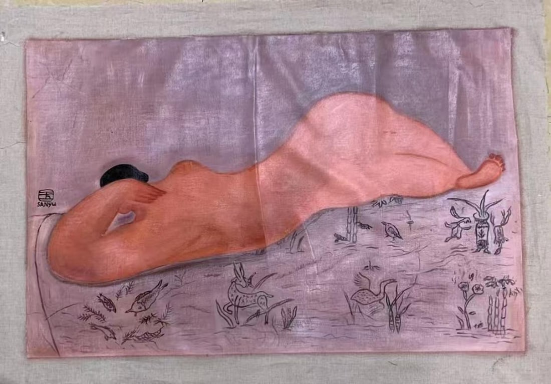 A Porcelain Panel "Warm Spring": A Porcelain Panel "Warm Spring". Dimensions: 21.65in x 33.46in.