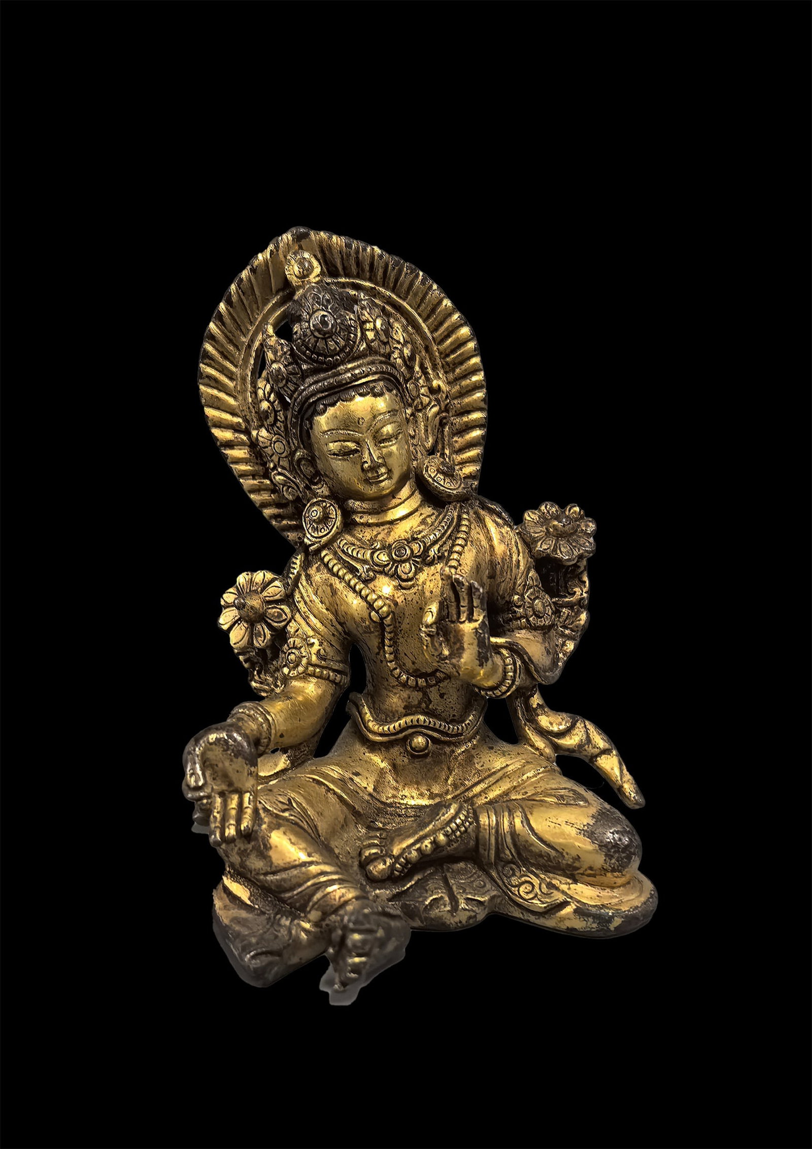 A Gilt-Bronze Tara Statue (1 of 7)