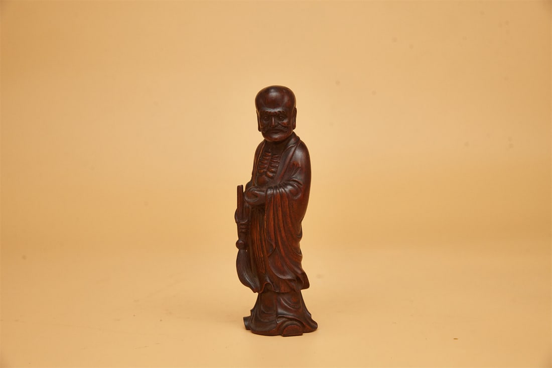 An Agarwood Statue Depicting Arhat (1 of 10)