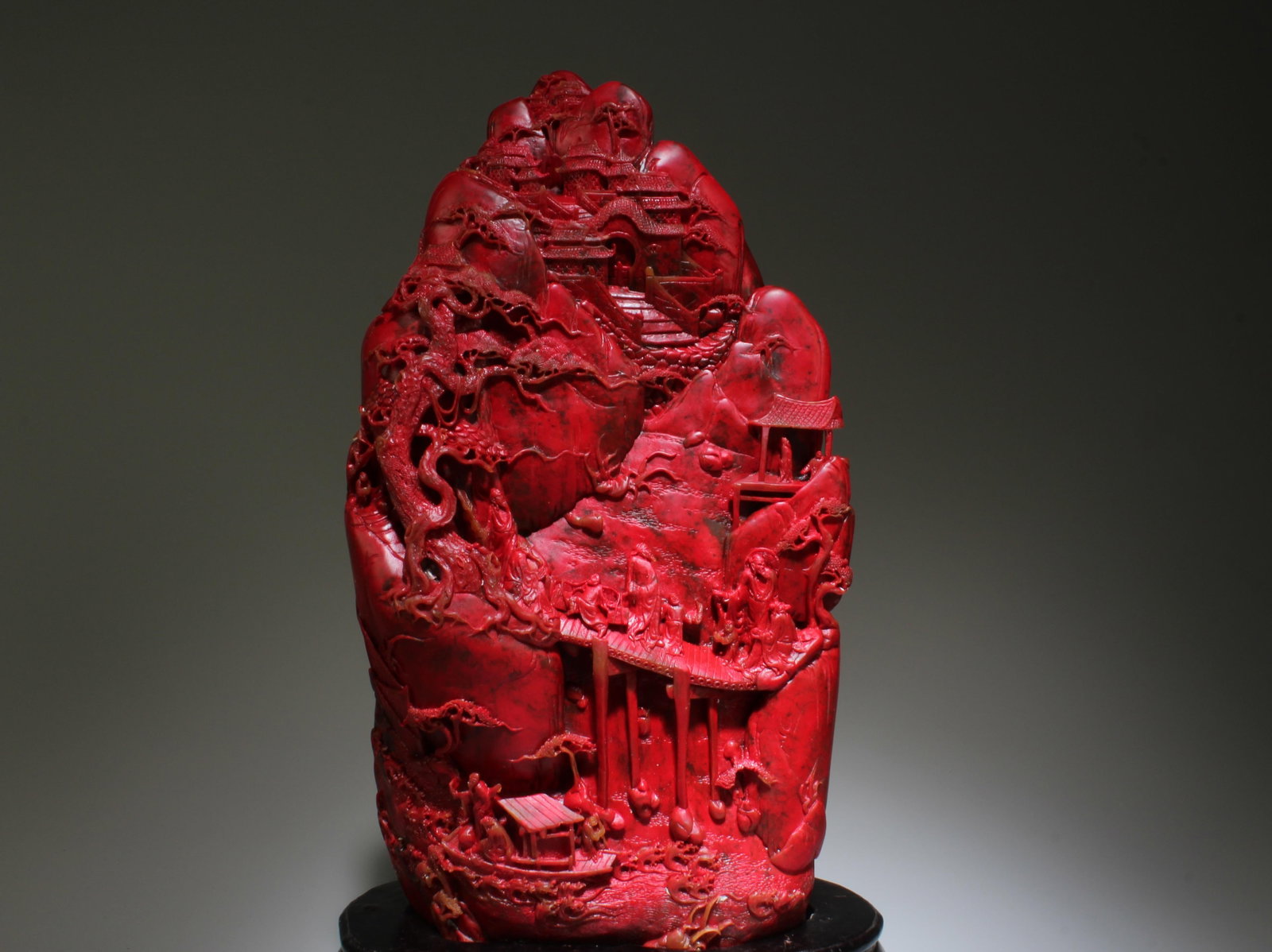 A Chinese Artwork Depicting a Mountain - 2