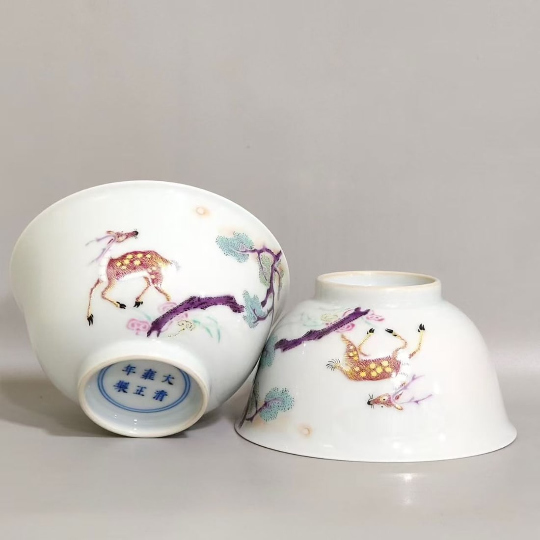 A Pair of Fencai Enamel Cups (1 of 8)
