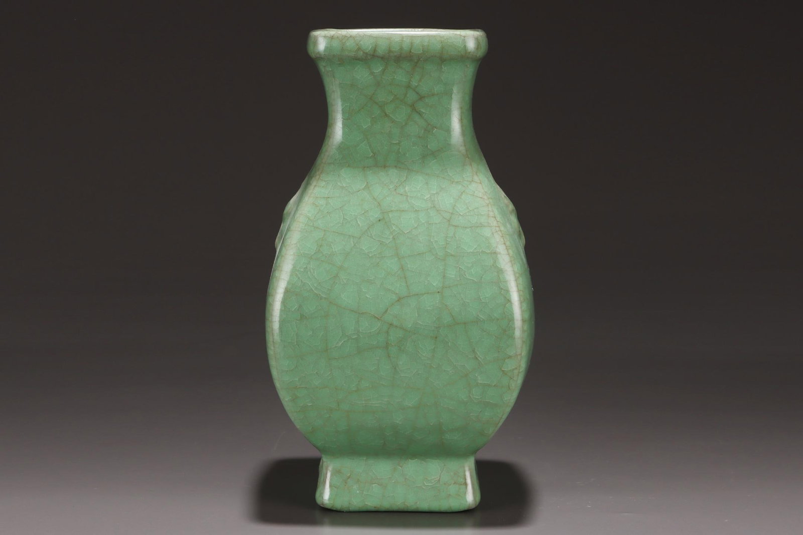 A Ru Ware Celadon Square Vase - 4