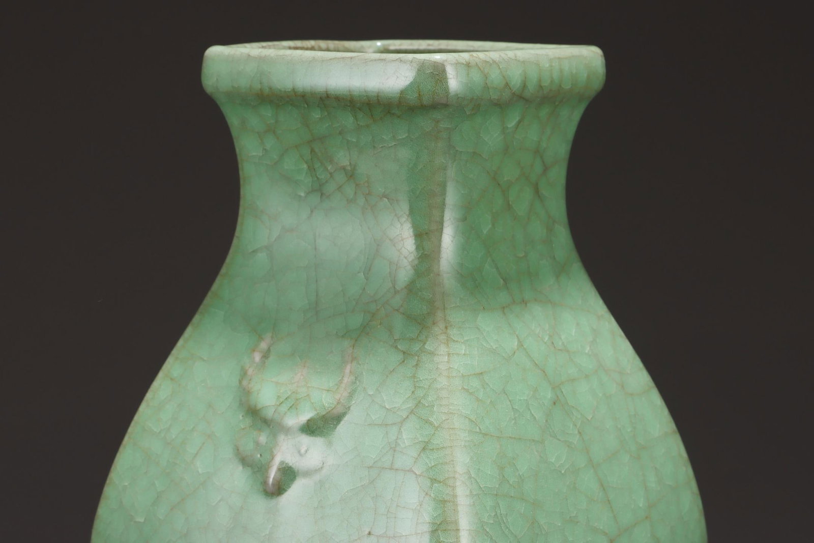A Ru Ware Celadon Square Vase - 5