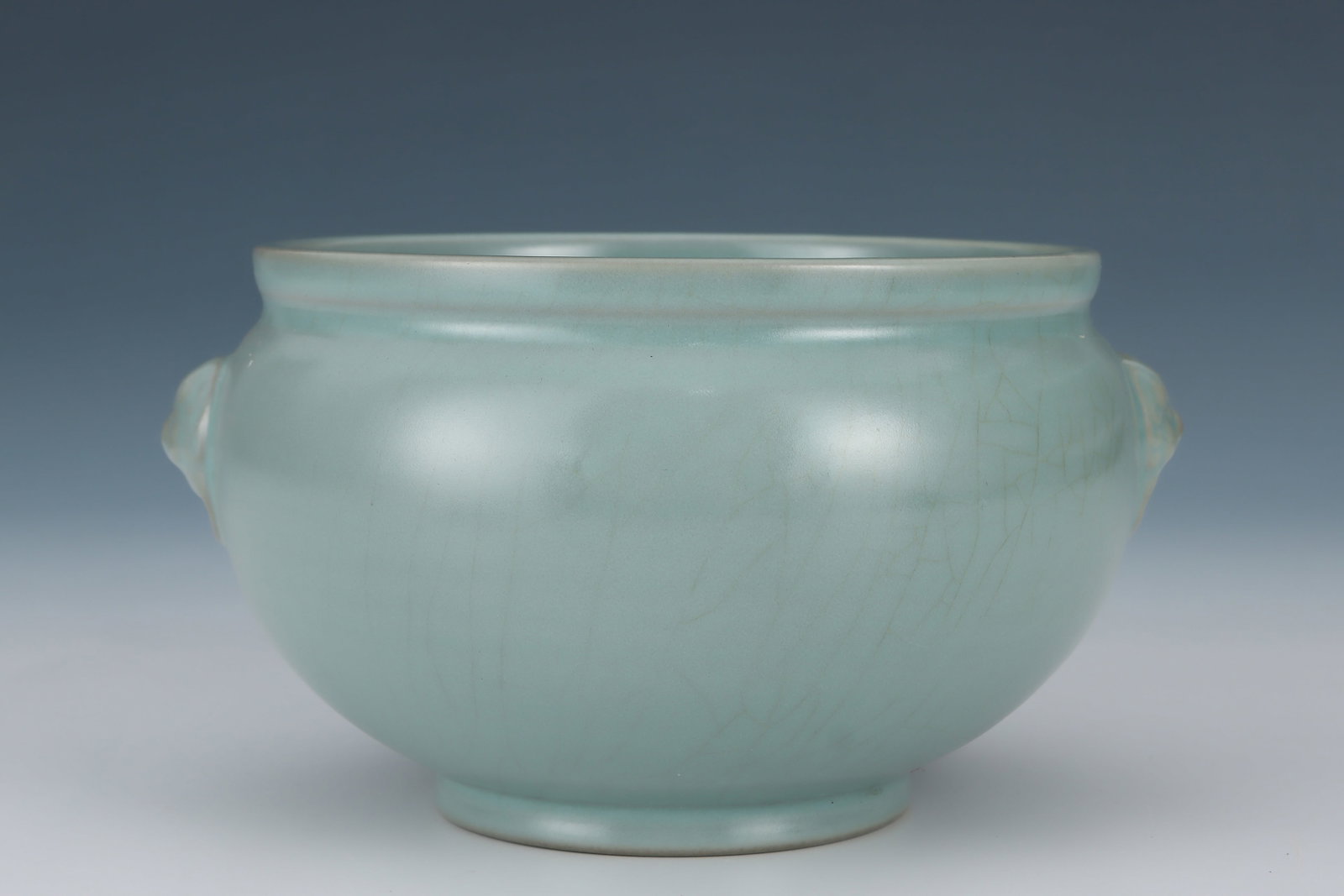 A Ru Ware Celadon Beast-Head Washer - 2