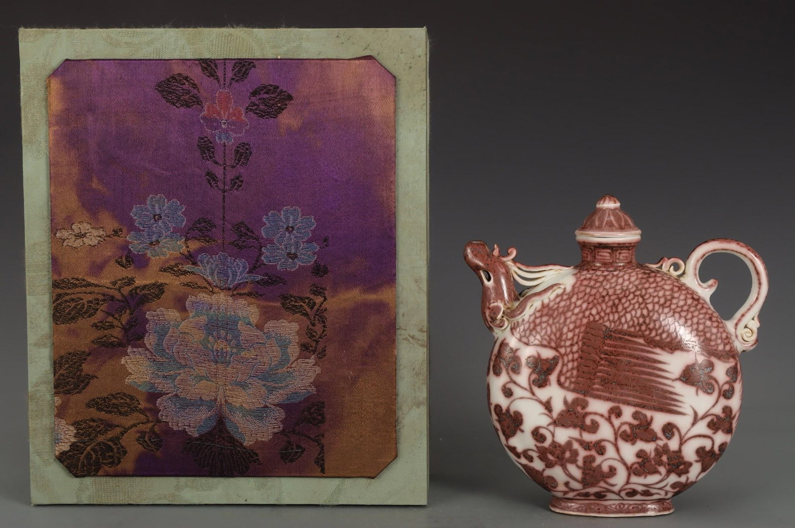 A Underglaze Red Phoenix-Head Ewer - 2
