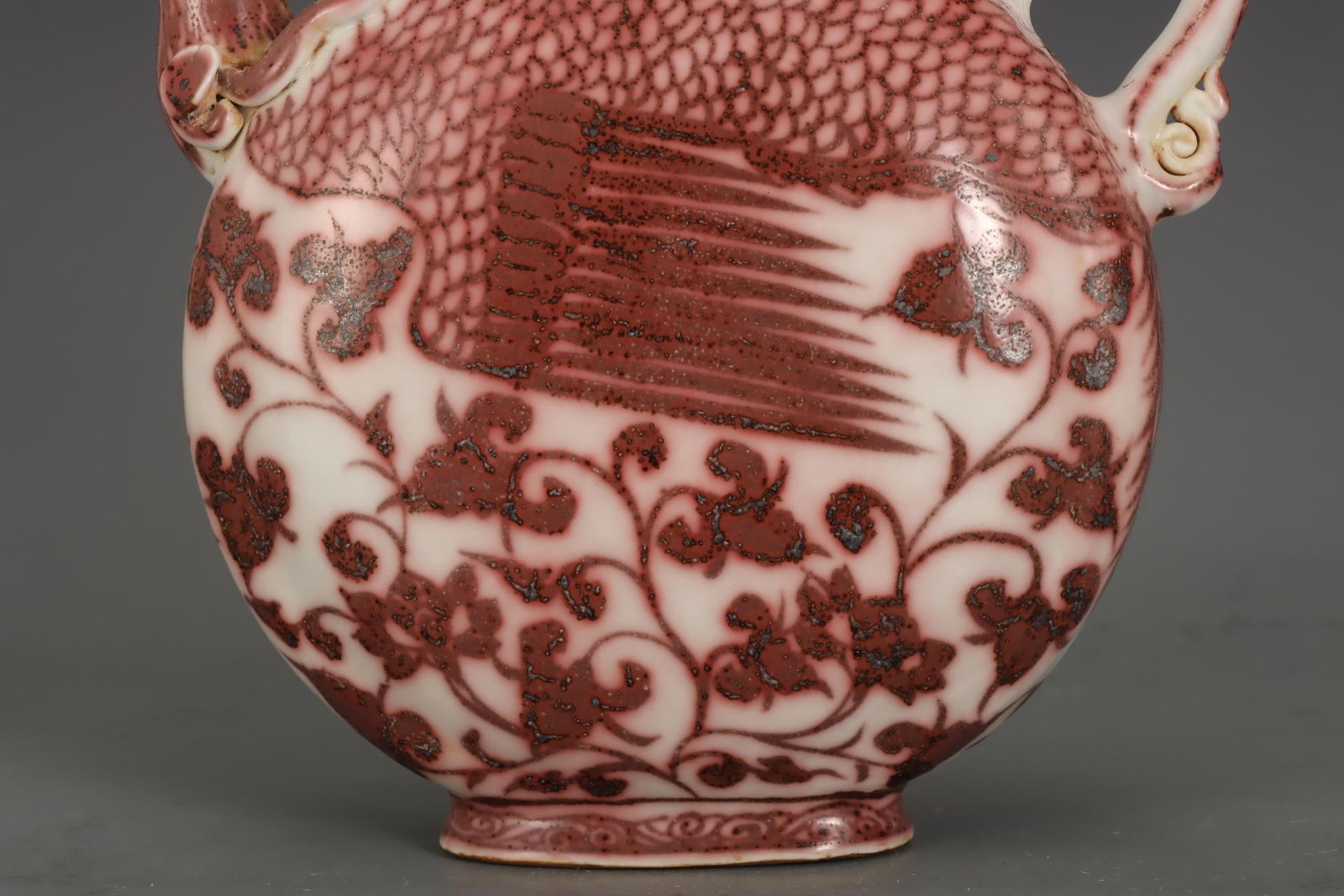 A Underglaze Red Phoenix-Head Ewer - 4