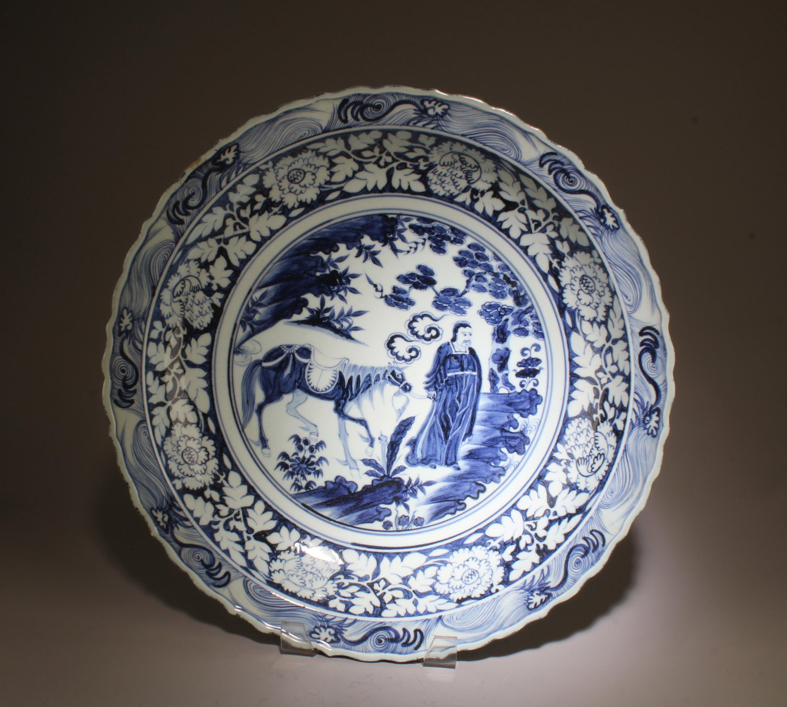 Chinese Blue & White Porcelain Charger (1 of 3)