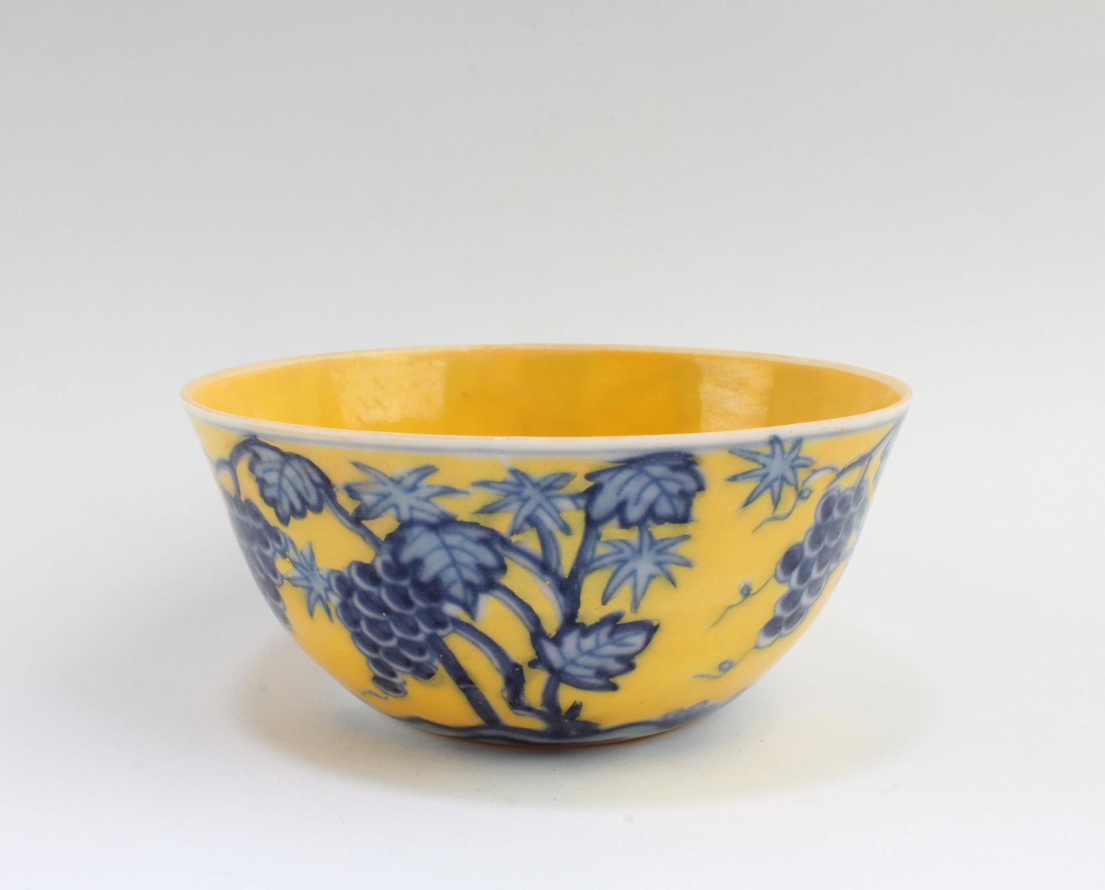 Chinese Famille Jaune Porcelain Cup: Chinese Famille Jaune Porcelain Cup. 'ChengHua' mark at base. Diameter: 3.25"