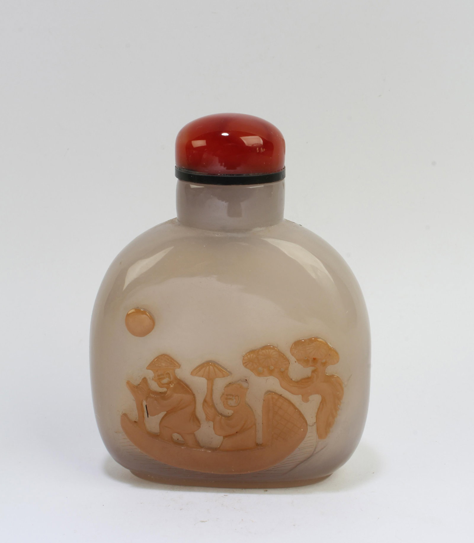 Chinese Agate Snuff Bottle (1 of 4)