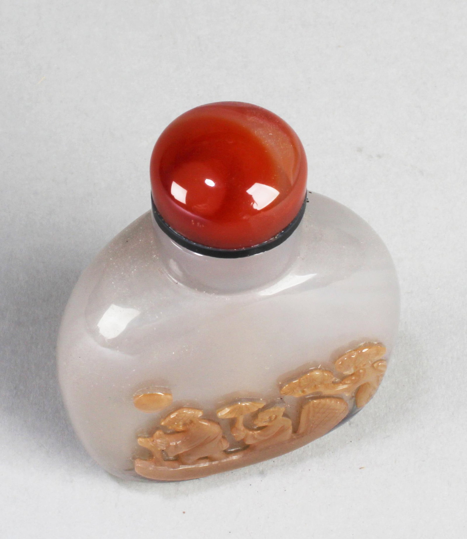 Chinese Agate Snuff Bottle - 3