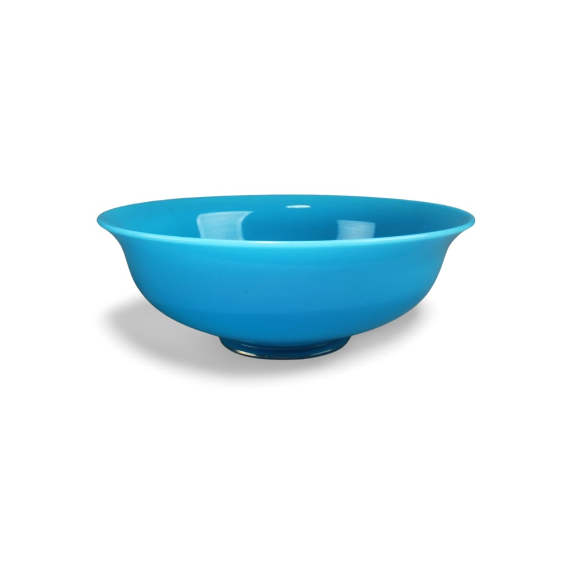 A Peking Glass Bowl: A Peking Glass Bowl. Diameter: 8.5"