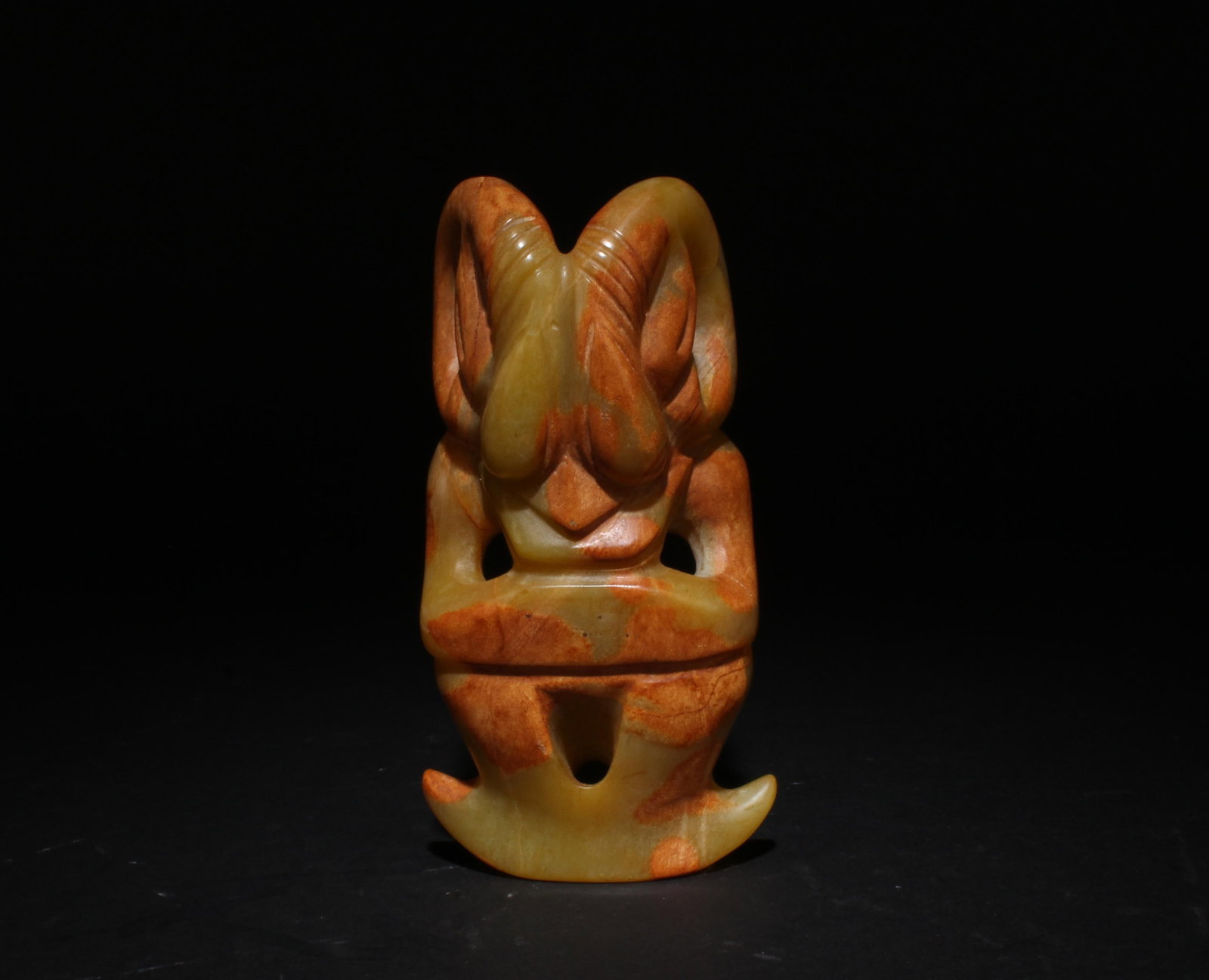 Hongshan Culture Jade Pendant: Hongshan Culture Jade Pendant. Height: 5.1"