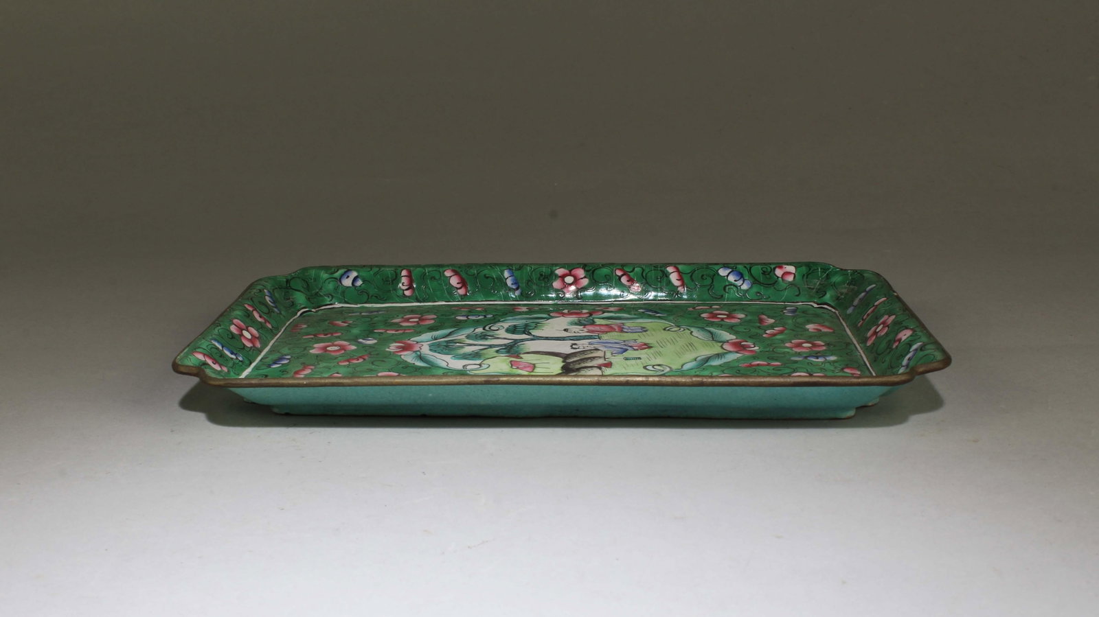 A Rectangular Shaped Enamel Tray - 2