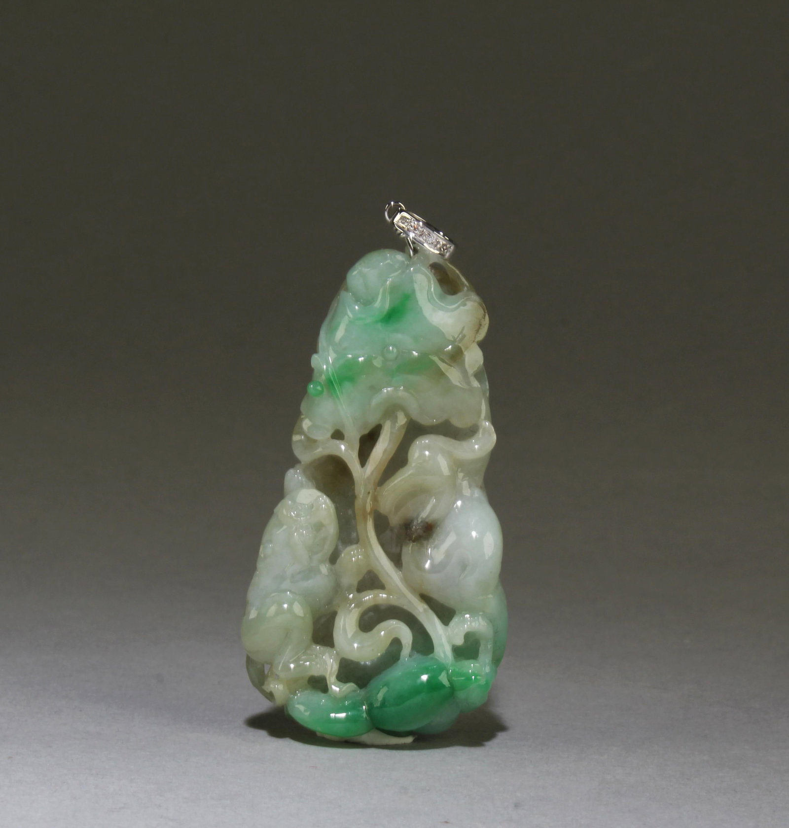 Chinese Carved Jade Pendant: Chinese Carved Jade Pendant. Height: 2.25"