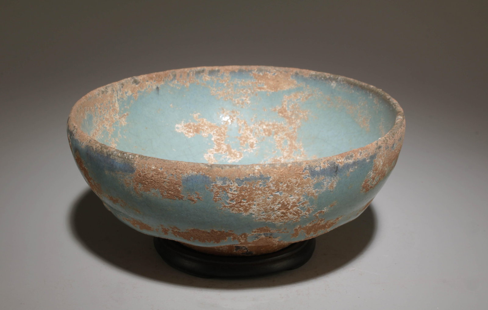 A Junyao Bowl: A Junyao Bowl with Stand. Dimension: 6.75" x 3".