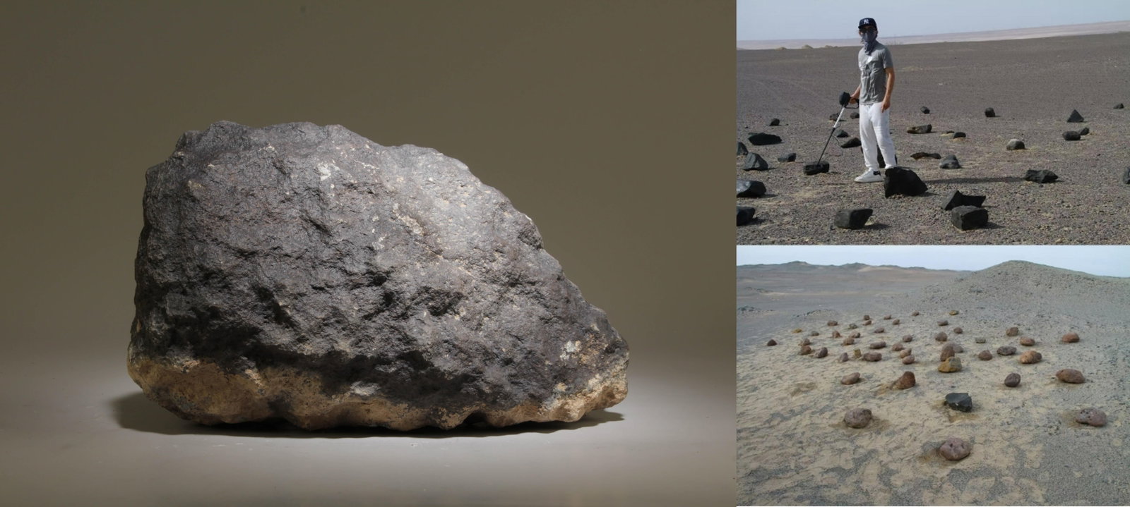A Possible Meteorite: A Possible Meteorite. Unverified. Dimension: 11" x 5" x 7".