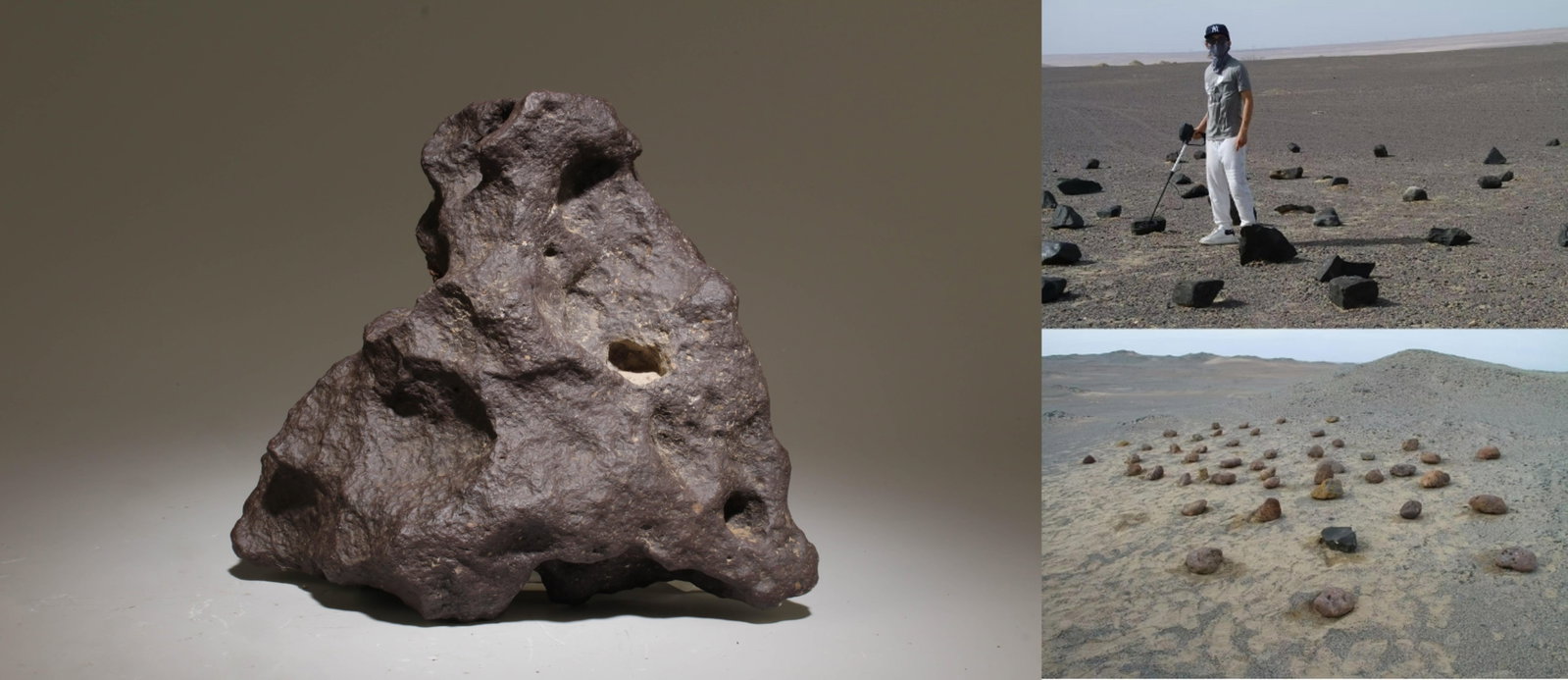 A Possible Meteorite: A Possible Meteorite. Unverified. Dimension: 8" x 8" x 3.5".