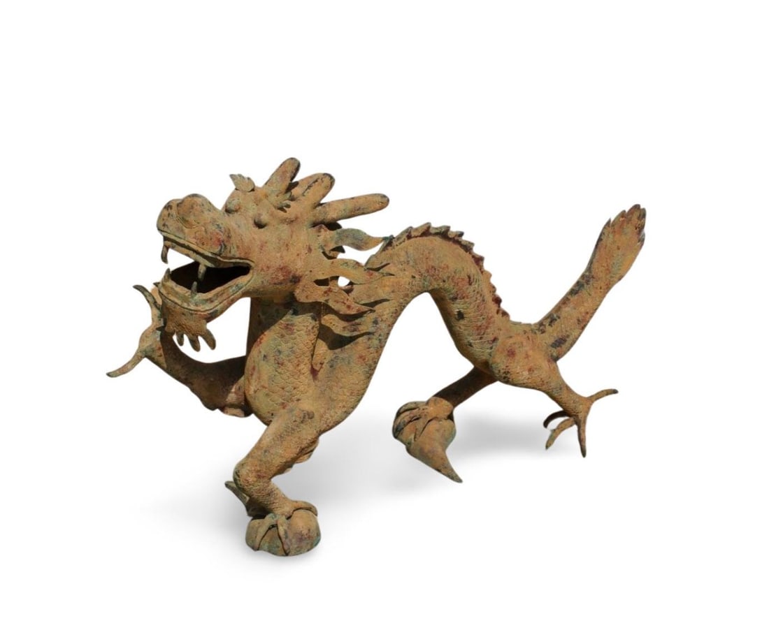 A Bronze Dragon Statue - 4