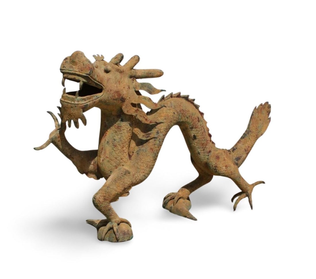 A Bronze Dragon Statue - 5