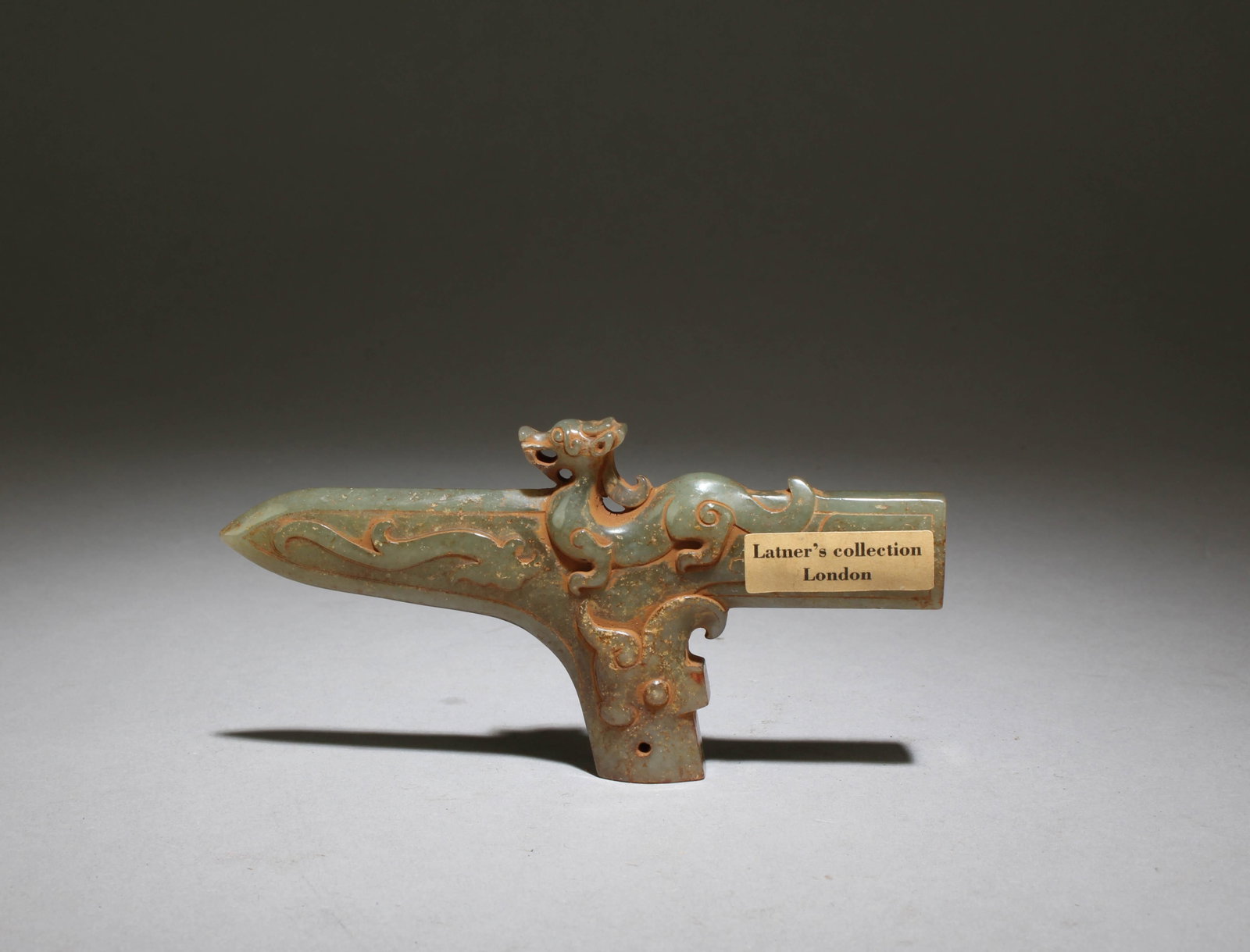 A Jade Ornament: A Jade Ornament. Dimensions: 4.55" x 2.25".
