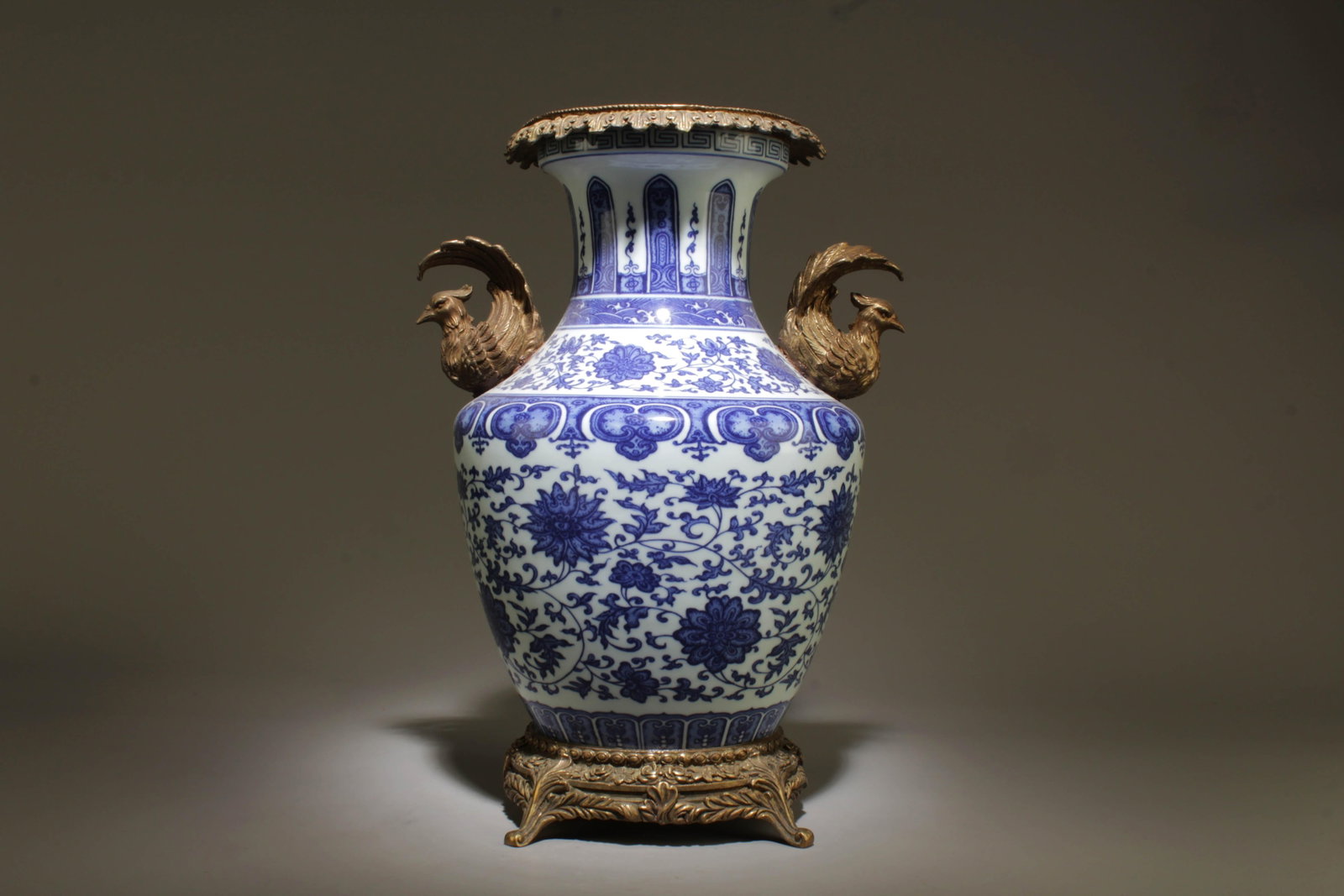 A Blue and White Vase: A Blue and White Vase . Dimension: 11" x 15".