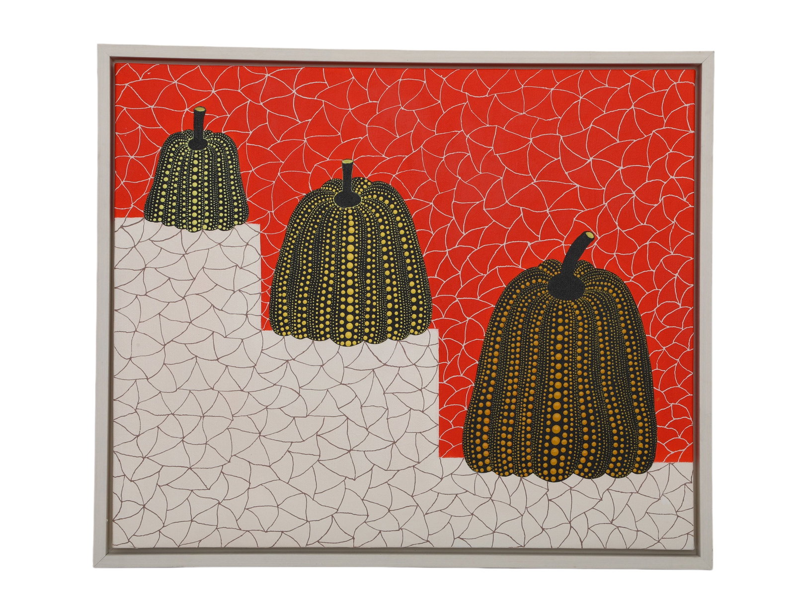YAYOI KUSAMA (JAPAN, B. 1929),ATTRIBUTE TO,ACRYLIC ON CANVAS ORIGINAL PERIOD FRAME (1 of 7)