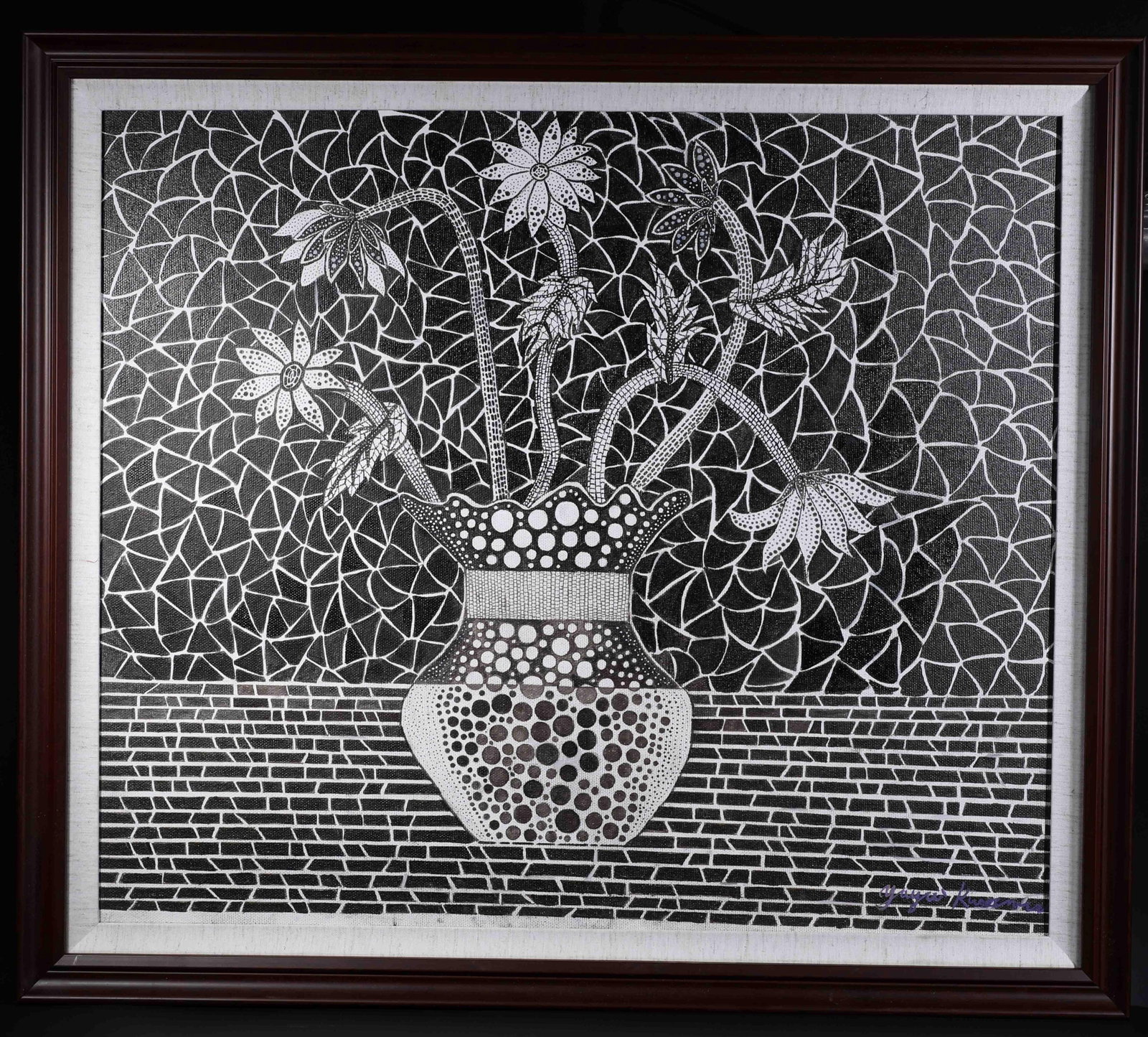 YAYOI KUSAMA (B.1929),ATTRIBUTED TO,ACRYLIC ON CANVAS (1 of 8)