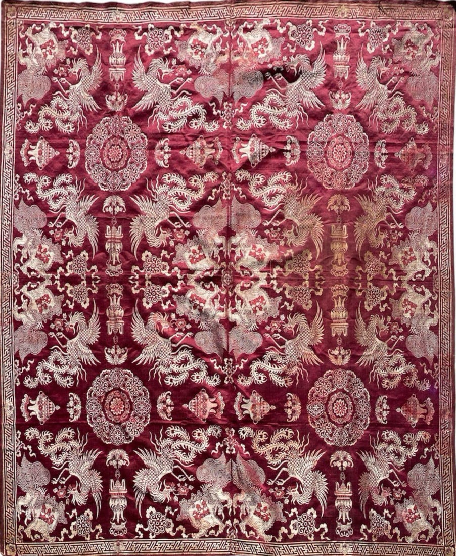 A Textile: A Textile . Provenance: Dharma Art. Dimensions: 79" x 68"