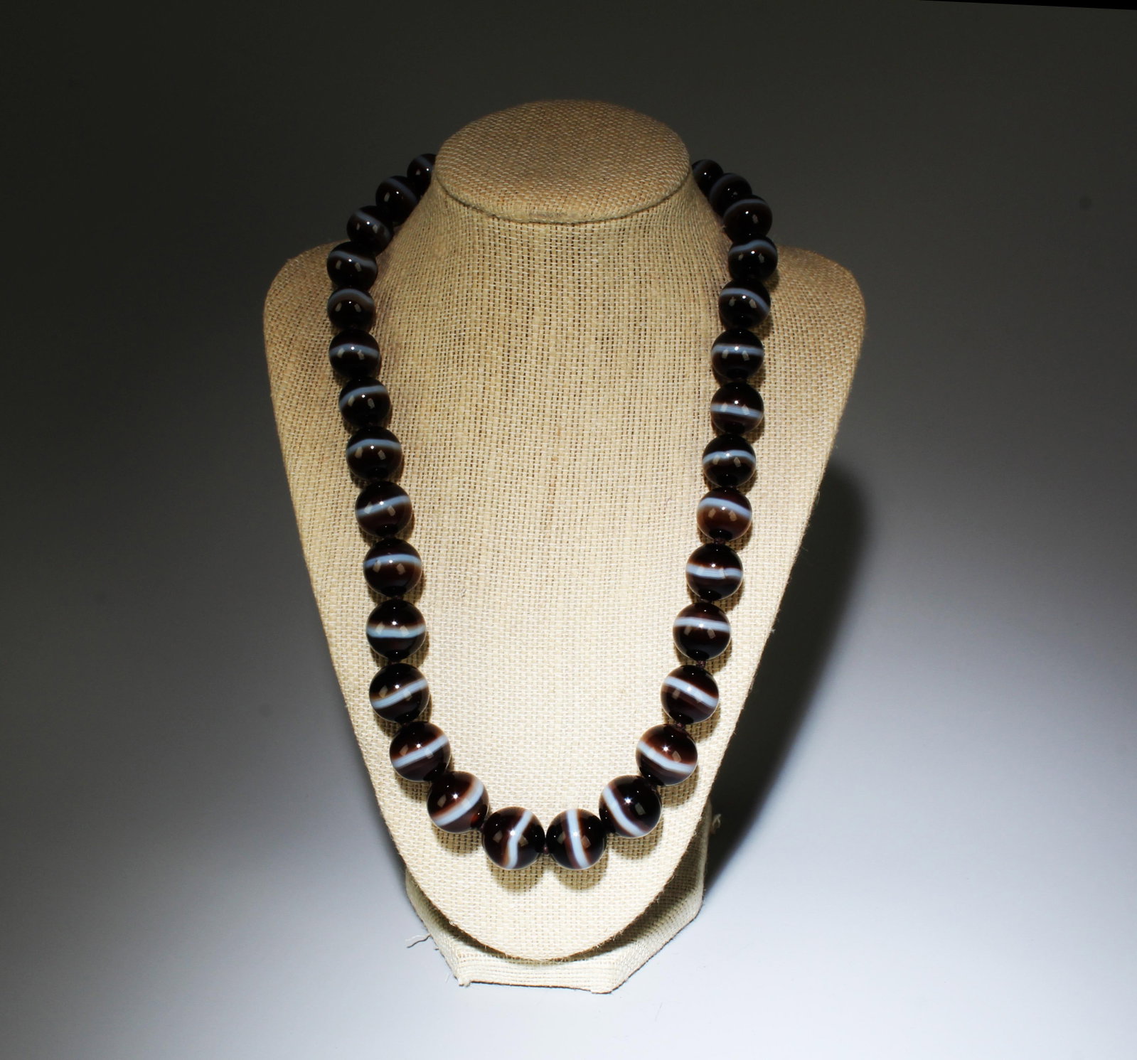 Tibetan Old Dzi Beads whole Necklace (1 of 6)
