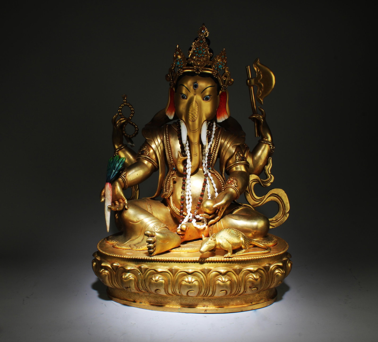 A masterpiece of Newar Handmade a Lord Ganesha Filled Consecrated by High Tibet lama (1 of 11)