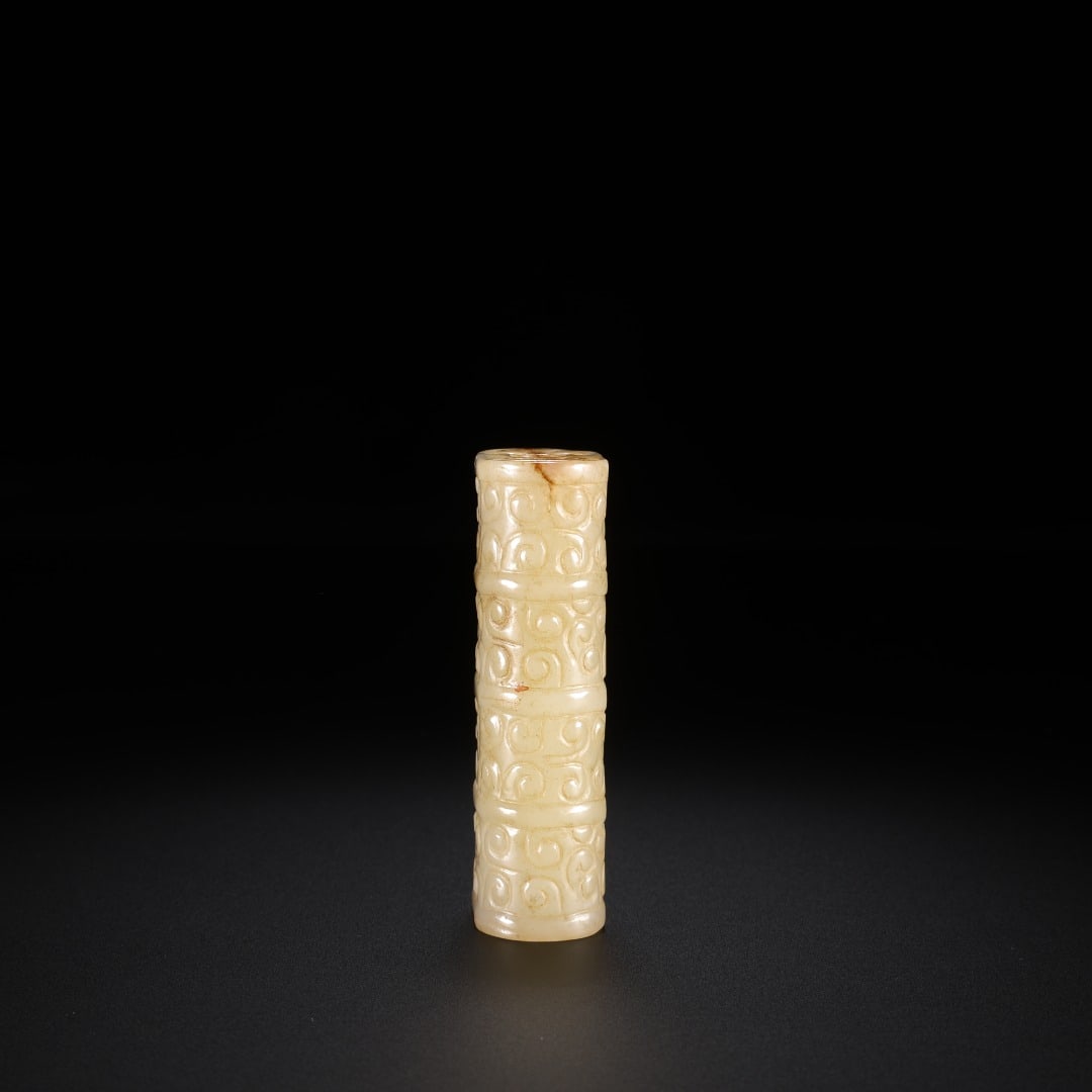 HAN DYNASTY HETIAN JADE CLOUD PATTERN LEZI - 5