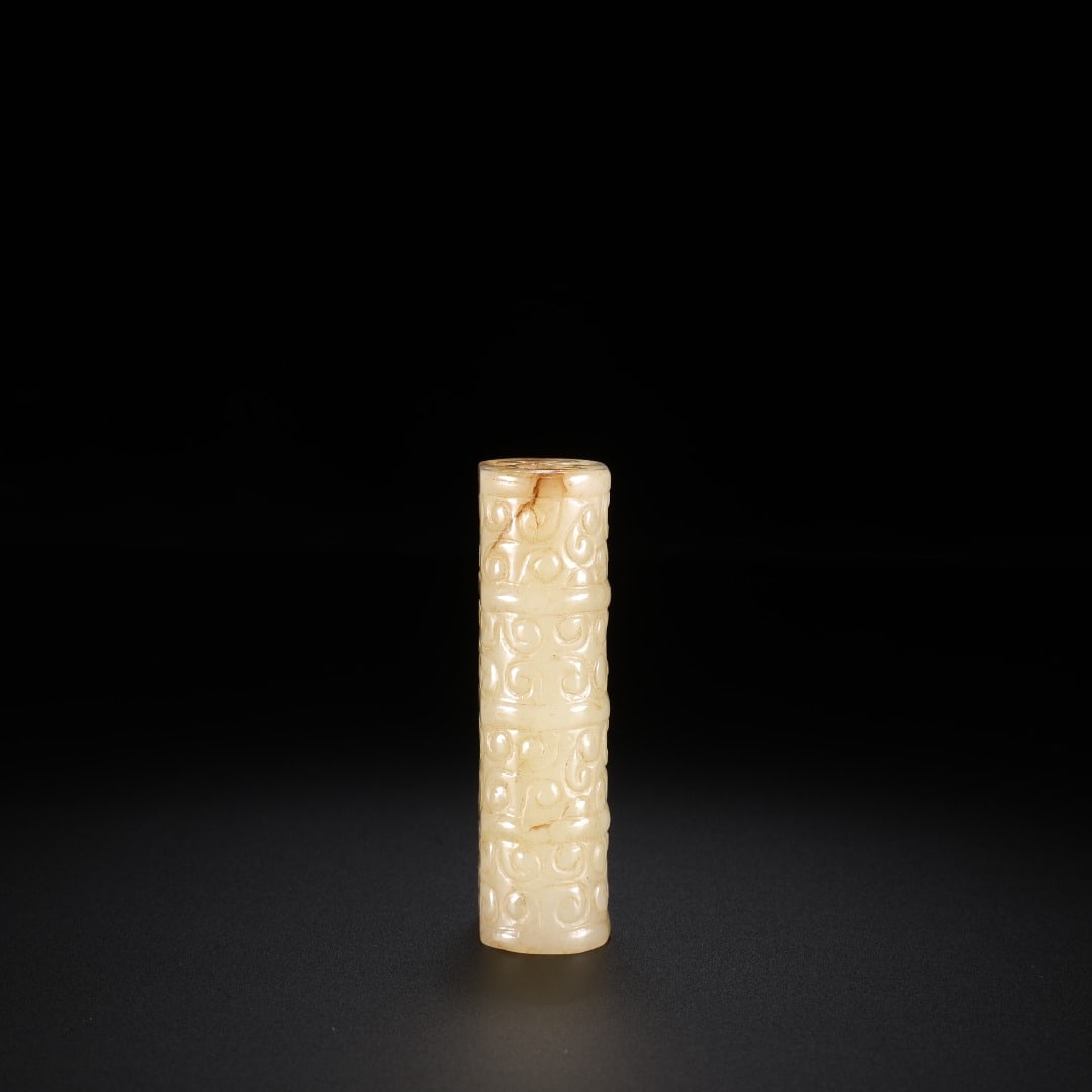 HAN DYNASTY HETIAN JADE CLOUD PATTERN LEZI - 7