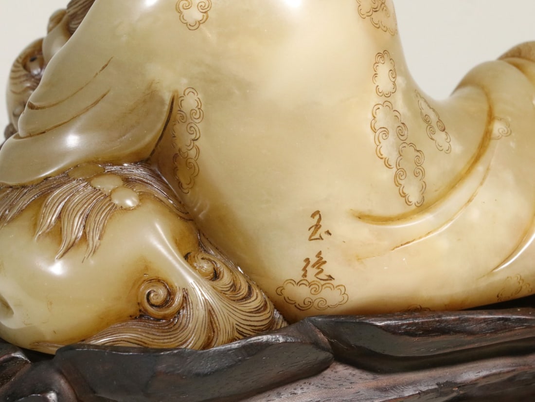 A Shoushan Stone Luohan Statue - 8