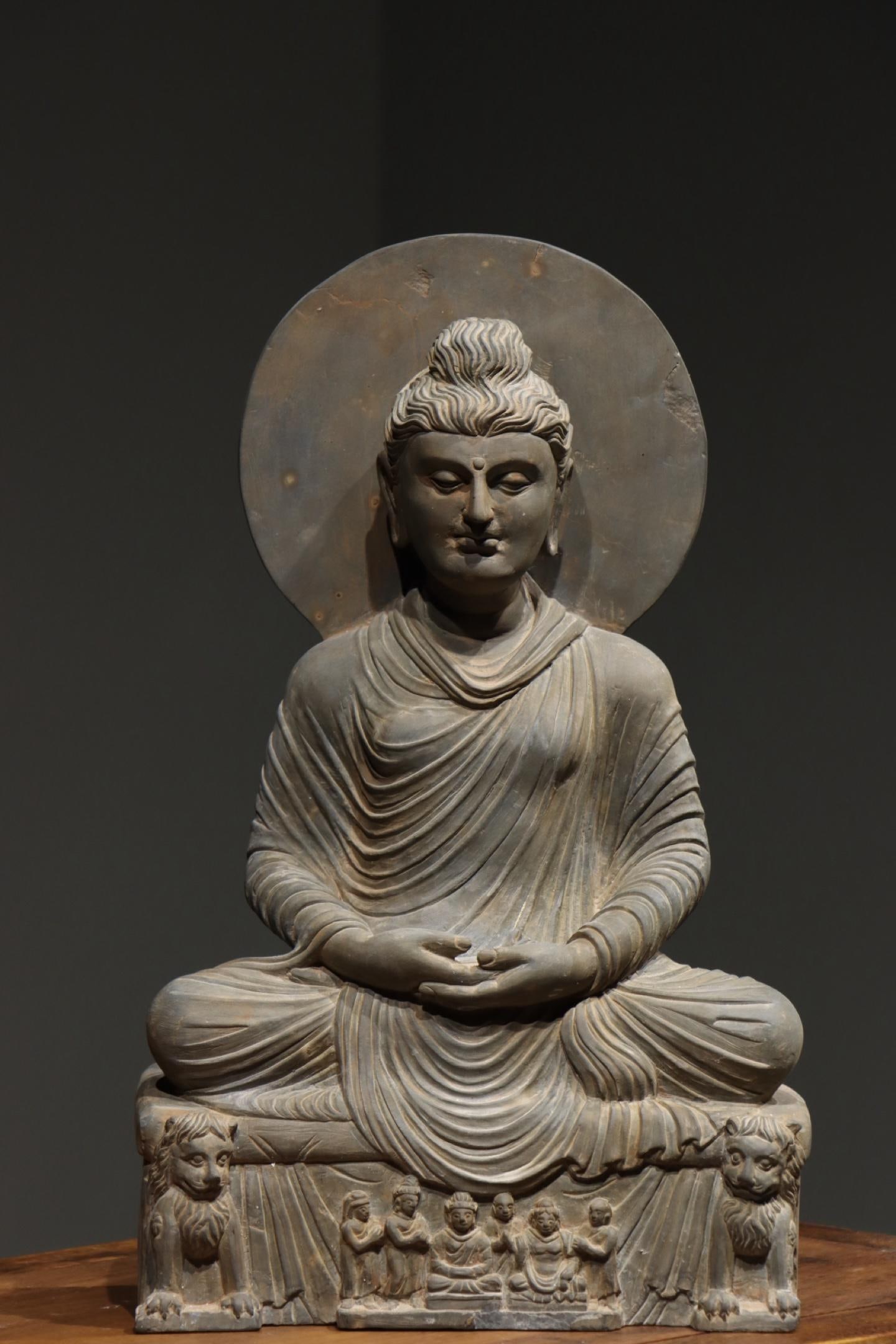 4TH CENTURY BLUESTONE GANDHARA BUDDHA STATUES (1 of 9)