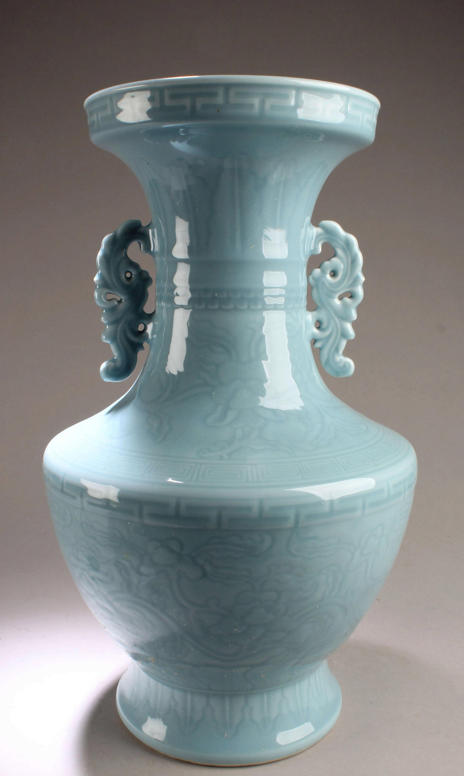 Chinese Porcelain Vase with Twin Handles (1 of 3)